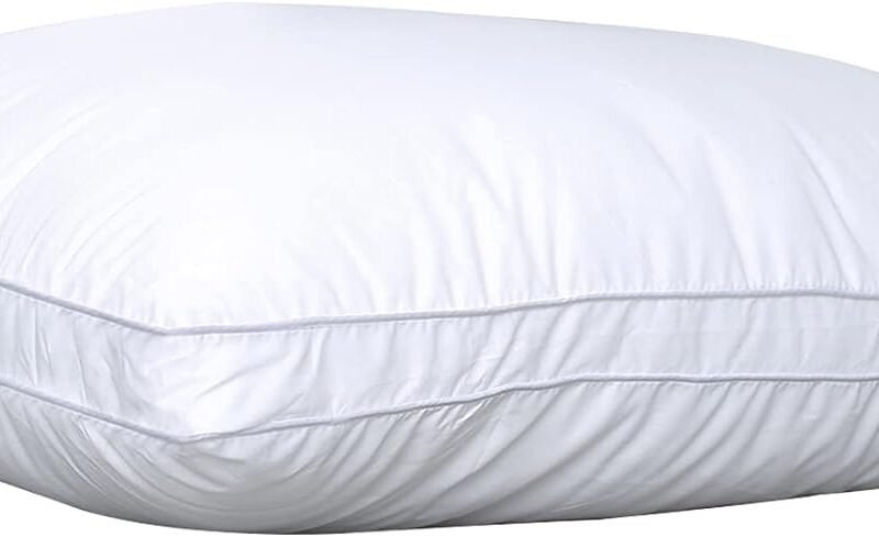 Bed Pillows for Sleeping 1 Pack,Standard Size,Luxury Hotel Collection Pillow,Soft Fluffy and Great Support Down Alternative Filling,Gusseted Pillow for Side and Back Sleepers(20x26)