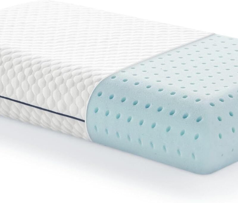 Gel Memory Foam Pillow - Standard Size - 1-Pack - Medium Plush Feel - Neck and Shoulder Support - Side, Stomach, and Back Sleepers - Home, Hotel, & Hospital Essentials - CertiPur Certified
