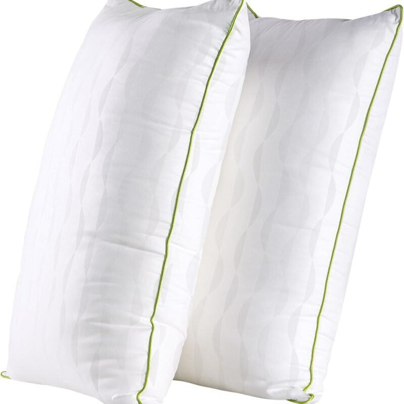 Bed Pillows Queen Size Set of 2,for Sleeping, Adjustable Queen Pillows 2 Pack with Zipper, Cooling Hotel Quality with Premium Soft Down Alternative Fill